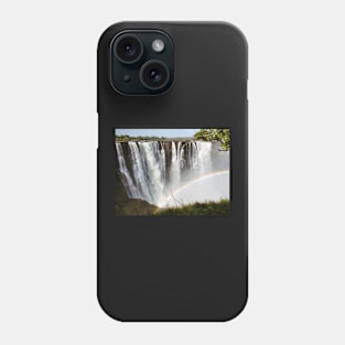 Victoria Falls with Rainbow Phone Case