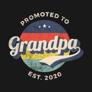 Promoted To Grandpa EST 2020 T-Shirt