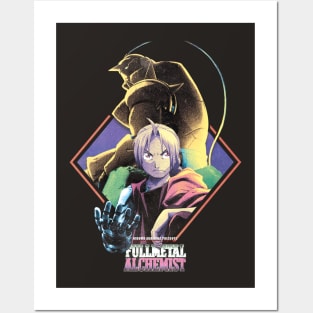 Fullmetal Alchemist Brotherhood Ed& Roy Anime Poster Flag