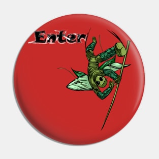 grass arts alternate mascot Pin