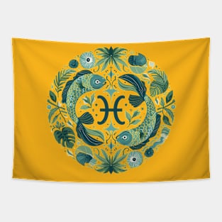 "Cosmic Serenity: Pisces Reverie"- Zodiac Horoscope Star Signs Tapestry