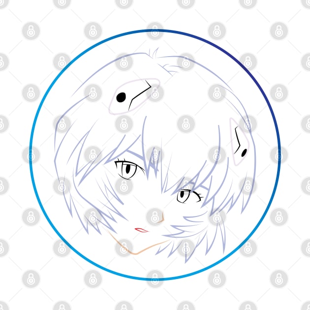 Rei Ayanami's Face - 01A by SanTees