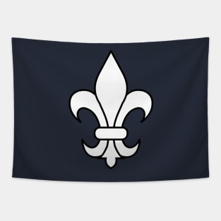 fleur de lis (white) Tapestry