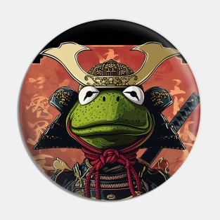 kermit the samurai Pin