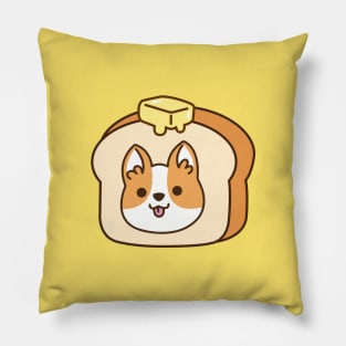 Corgi Bread with Butter Pillow