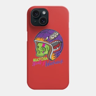 green skull shark helmet Phone Case