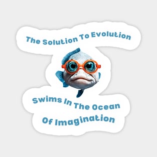 Evolution Ocean Imagination Shirt - Artistic Statement Tee for Daily Wear, Unique Gift for Dreamers and Thinkers Magnet