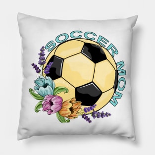 Soccer Mom - Floral Design Pillow