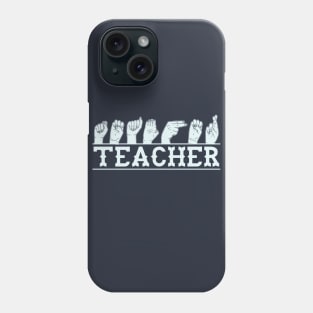 Sign language teacher ASL conversation Phone Case