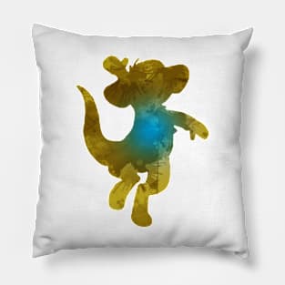 Kangaroo Inspired Silhouette Pillow