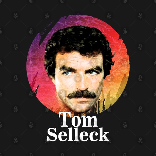 Tom Selleck-Retro 80s by Hursed