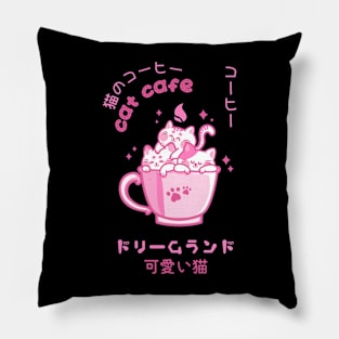 Cat Cafe Pillow