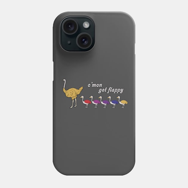 The Ostrich Family Phone Case by JohnnyBoyOutfitters