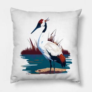 Whooping Crane Pillow