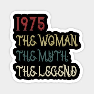 Vintage Retro 1975 Legend Gift 45th Birthday Womens Magnet