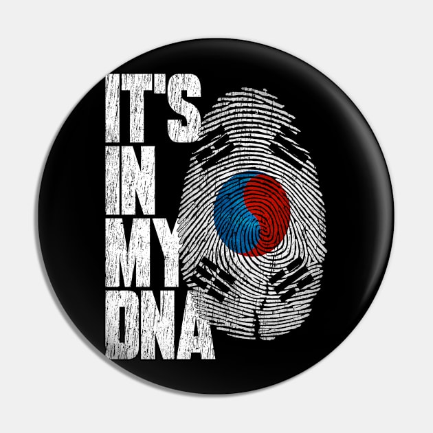 It's In My DNA Korean Shirt Proud Hispanic Gift South Korean Flag Pin by heart teeshirt