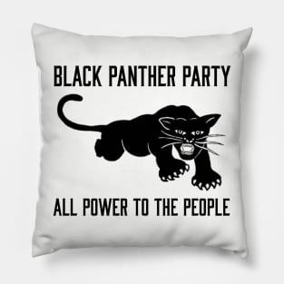 The Black Panther Party, All Power To The People, Black History, Black Lives Matter Pillow