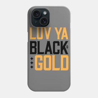 LUV YA BLACK & GOLD Phone Case