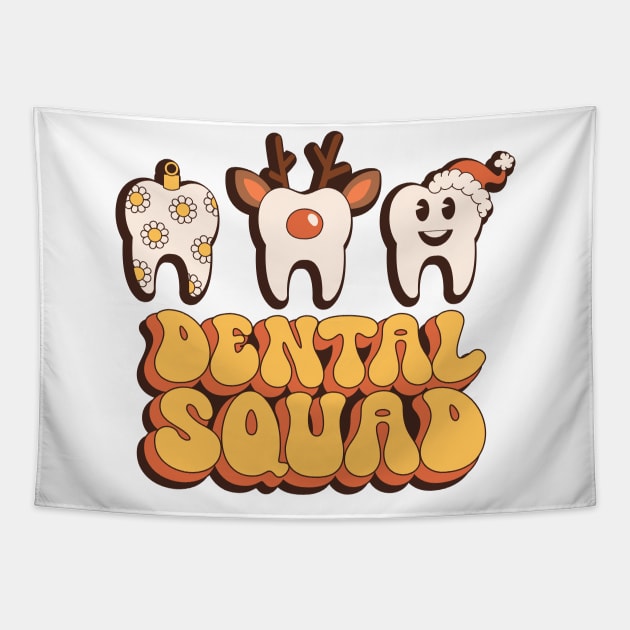 Dental Squad Dentist Hygienist Dentistry Student T-Shirt Tapestry by Hobbybox