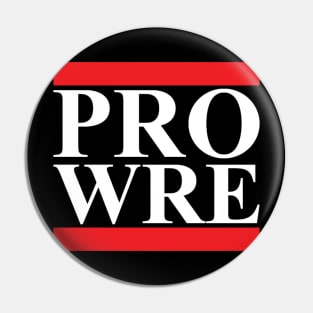 Pro Wrestling (abbreviated white stacked lines) (Pro Wrestling) Pin