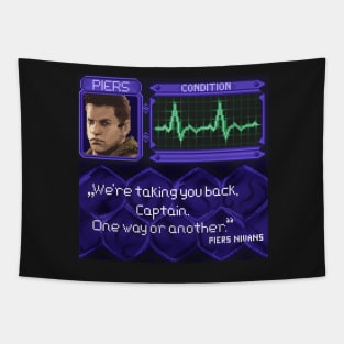 Resident Evil Piers Nivans Pixel Art Tapestry