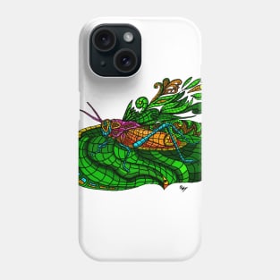 Grasshopper Decorative Art by Author Phone Case