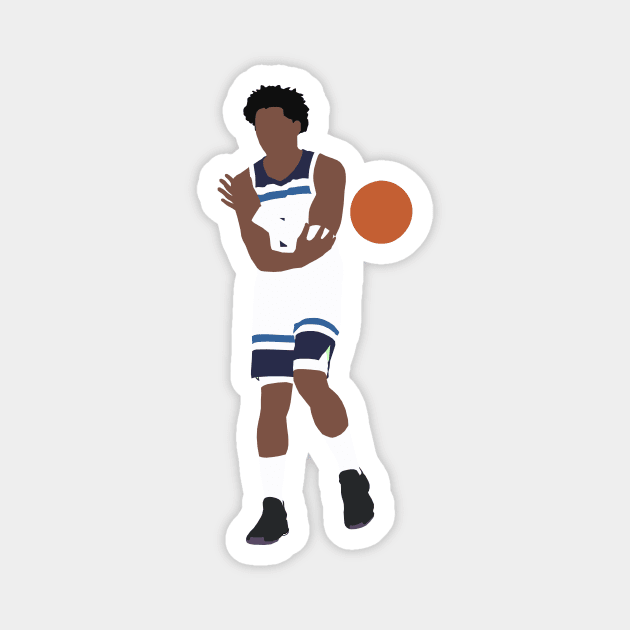 Anthony Edwards Timberwolves Magnet by xRatTrapTeesx