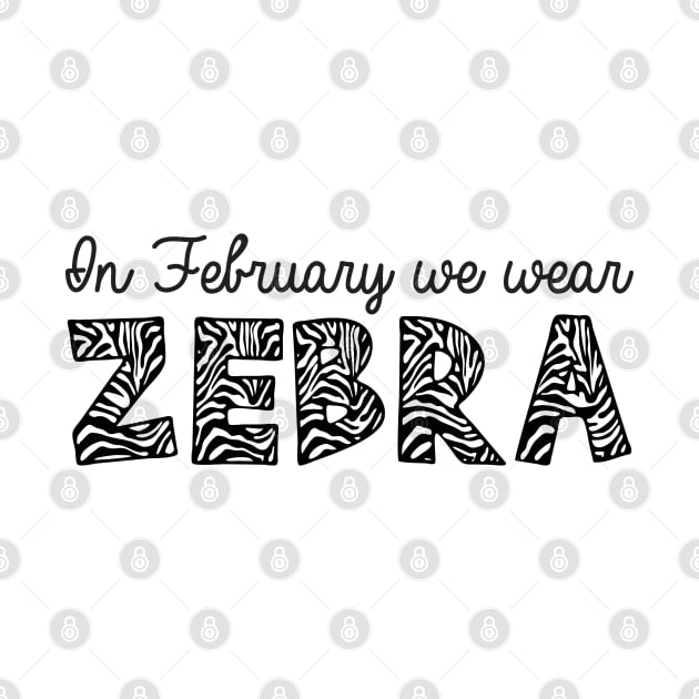 In February, We Wear Zebra by kimmieshops