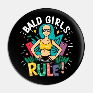 Bald girl Pin