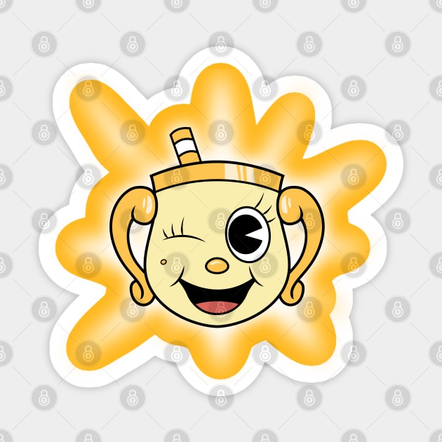 ms chalice - Cuphead And Mugman - Sticker