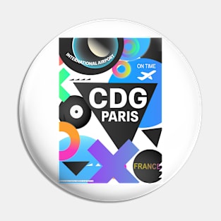 CDG airport Paris Pin