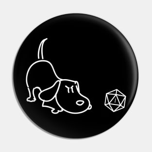 Dog Lover and TRPG Tabletop RPG Gaming Addict Pin