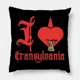 I Heart Transylvania-I Love Transylvania Pillow