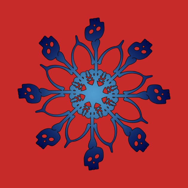 Bones Snowflake by Jaq of All