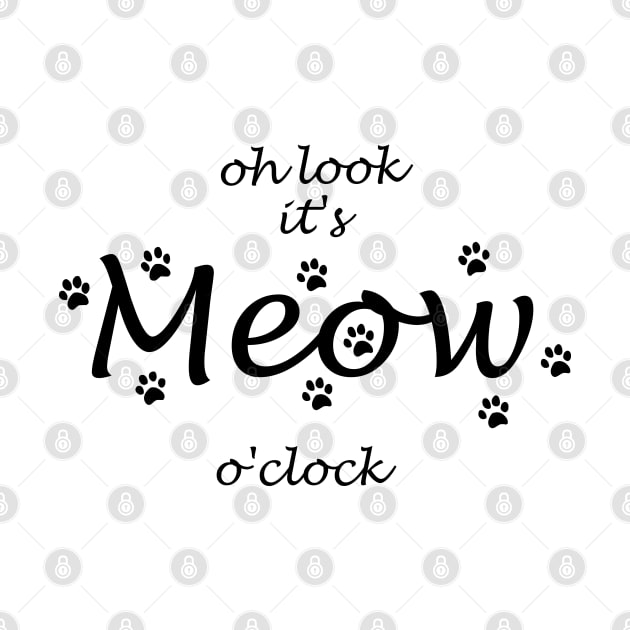 oh look its meow o clock by shimodesign