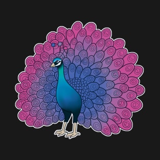 Bisexual Pride Peacock T-Shirt