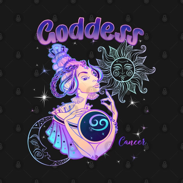 Zodiac Cancer Goddess Queen Horoscope by The Little Store Of Magic