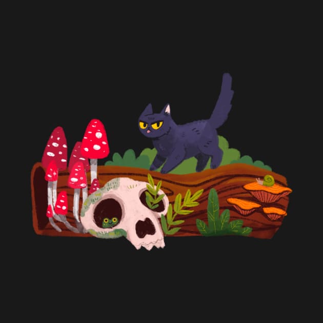 Forest murder cat by hellocloudy