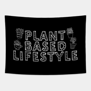 Plant Based Lifestyle Vegan Gift Tapestry