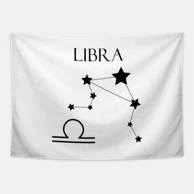 Libra Zodiac Horoscope Constellation Sign Tapestry by MikaelSh