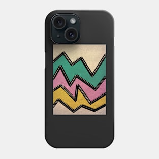 Zig Zag abstract art Phone Case