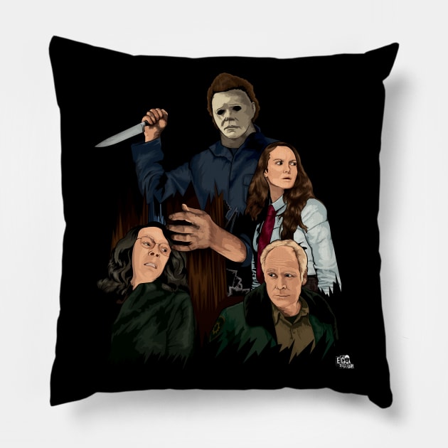 Happy Halloween, Michael Pillow by ericchampion