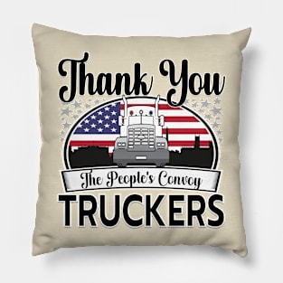 PEOPLES CONVOY TO DC IN THE USA WITH FLAG GIFTS Pillow