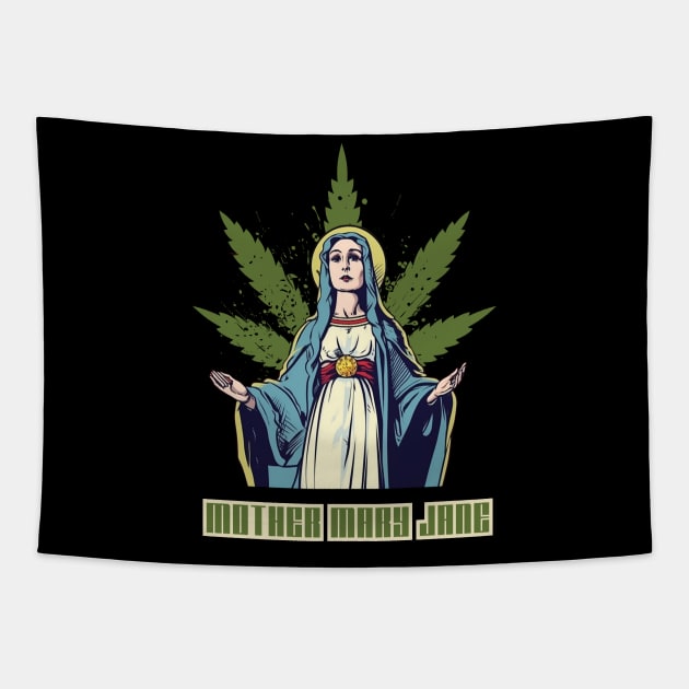 Mother Mary Jane Tapestry by FrogandFog
