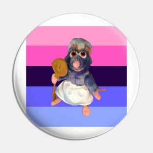 Ratatouille Omnisexual Rights Pin