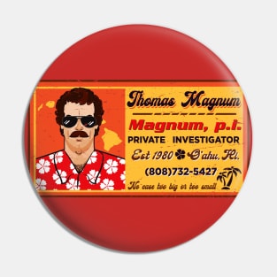 Magnum PI Card Pin