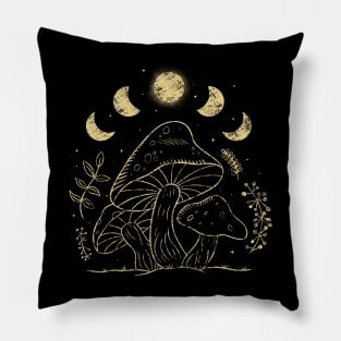 Mushroom Moon Pillow