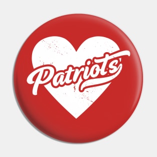 Vintage Patriots School Spirit // High School Football Mascot // Go Patriots Pin