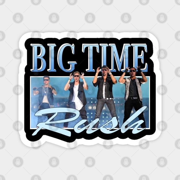 Big Time Rush retro band logo Magnet by LottaKornelia