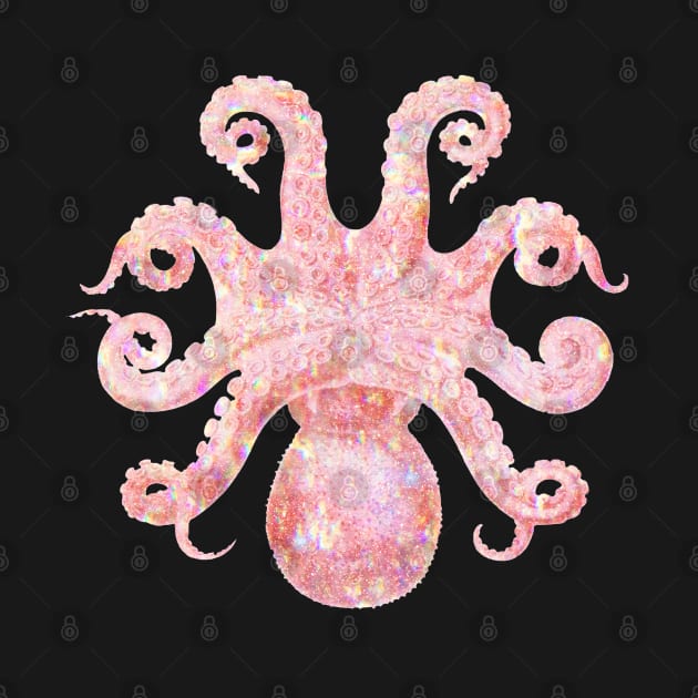 Pink holographic octopus by olivia parizeau